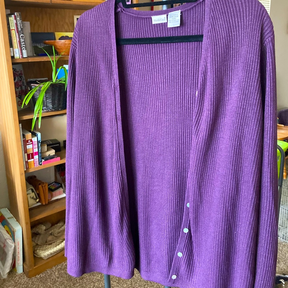 Plum Northcrest 18W/20W 2X cardigan